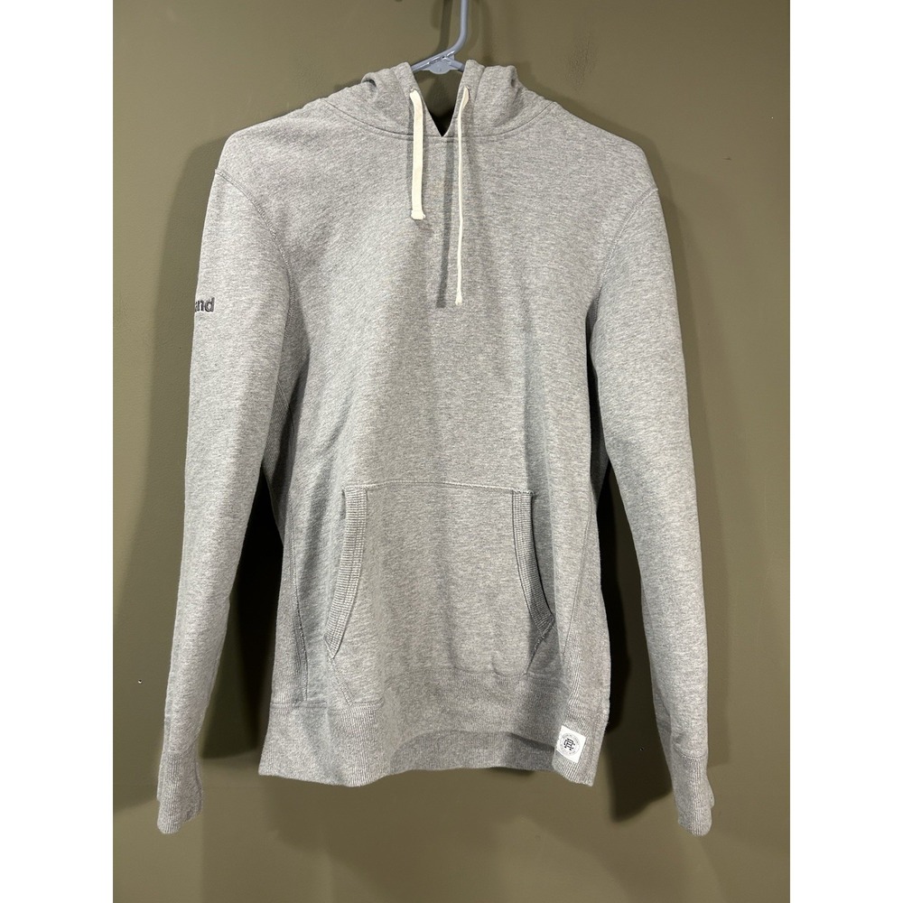 Reigning Champ Pullover Hoodie Sweatshirt Mens Sz Small Gray Logo Gym Training